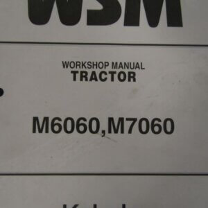 Kubota M6060 M7060 Tractor Workshop Service Repair Manual