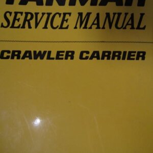 Yanmar C50R3 Crawler Carrier Service Manual