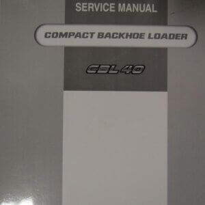 Yanmar CBL40 Compact Backhoe Loader Service Manual