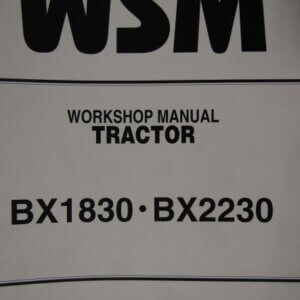 Kubota BX1830 BX2230 Tractor Workshop Service Repair Manual