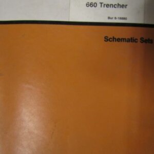 Case 660 Trencher Electrical Troubleshooting Schematic Set 818880
