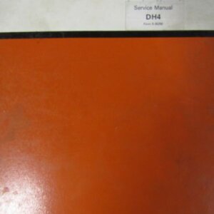 Case DH4 Trencher Service Manual 835250