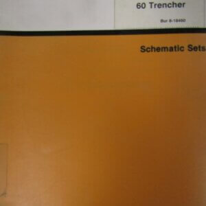 Case 60 Trencher Electrical Schematic Sets 818460