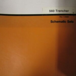 Case 560 Trencher Electrical Schematic Sets 760860