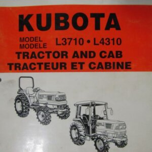 Kubota L3710 L4310 Tractor and Cab Parts List