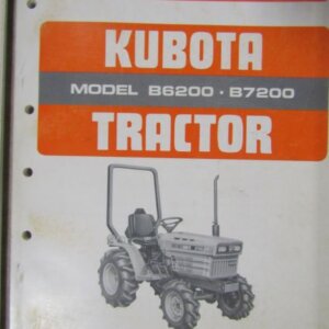 Kubota B6200 B7200 Tractor Parts List