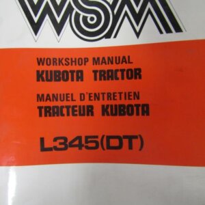 Kubota L345 Tractor Workshop Service Repair Manual