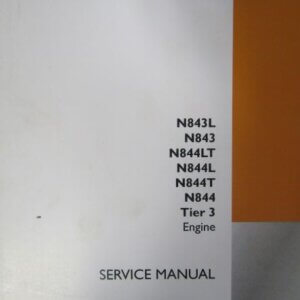 Case Construction N843L N843 N844LT N844L N844T N844 Tier 3 Engine Service Manual 84392585