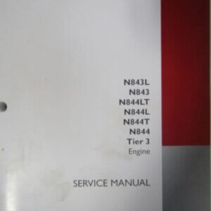 Case Agriculture N843L N843 N844TL N844L N844T N844 Tier 3 Engine Service Manual 84392585