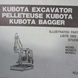 Kubota KX612 Excavator Parts List