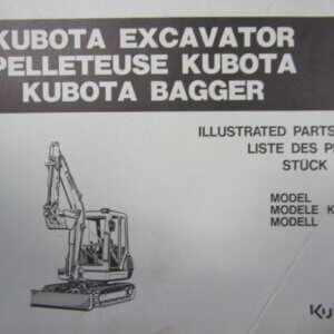 Kubota KX912 Excavator Parts List