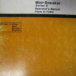 Case Mini-Sneaker Series B Operators Manual 97260
