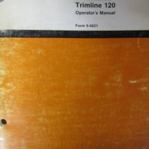 Davis Trimline 120 Trencher Operators Manual 96821