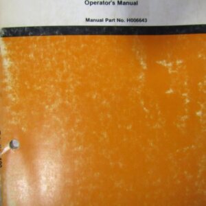 Davis Trimline 100 Trencher Operators Manual H006643