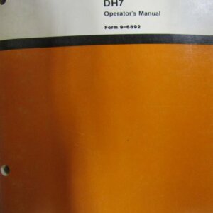 Davis DH7 Trencher Operators Manual 96892