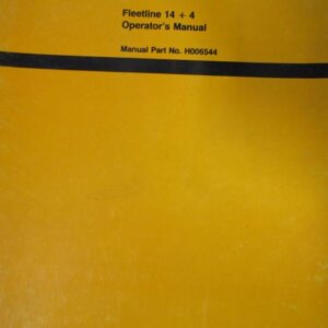 Davis Fleet Line 14 + 4 Trencher Operators Manual H006544