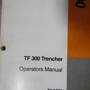 Case TF300 Trencher Operators Manual 96097