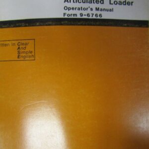 Case W4 Articulated Loader Operators Manual 96766