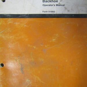 Case Backhoe Operators Manual 96862