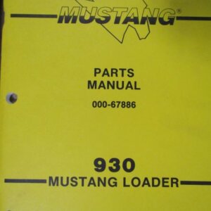 OMC 930 Mustang Loader Parts Manual 00067886