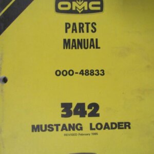 OMC 342 Mustang Loader Parts Manual 00048833