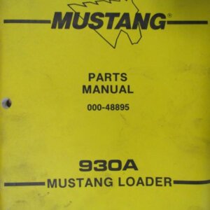OMC 930A Mustang Loader Parts Manual 00048895