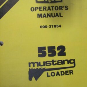 OMC 552 Mustang Loader Operators Manual 00037854