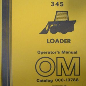 OMC 345 Mustang Loader Operators Manual 00013788