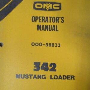 OMC 342 Mustang Loader Operators Manual 00058833