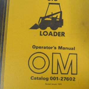OMC 310 Mustang Loader Operators Manual 00127602