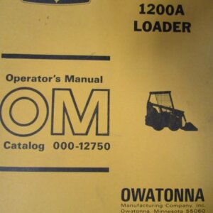 OMC 1200A Mustang Loader Operators Manual 00012750