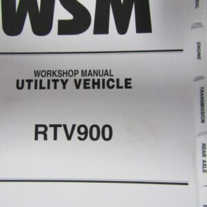 Kubota RTV900 Utility Vehicle Workshop Service Repair Manual