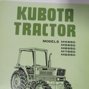 Kubota M4950 M5950 M6950 M7950 M8950 Tractor Operators Manual