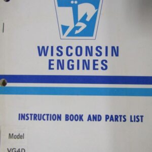 Wisconsin VG4D Engine Instruction Book and Parts List