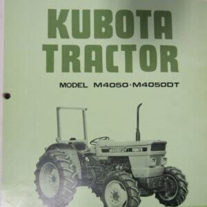 Kubota M4500 M4500DT Tractor Operators Manual