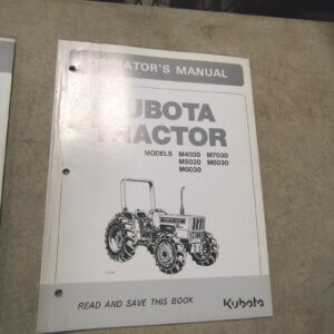Kubota Operators Manual