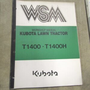 Kubota Tractor Workshop Service Manual