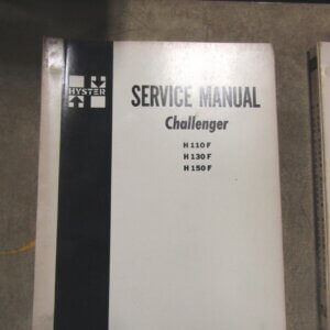 Hyster Challenger Forklift Service Manual