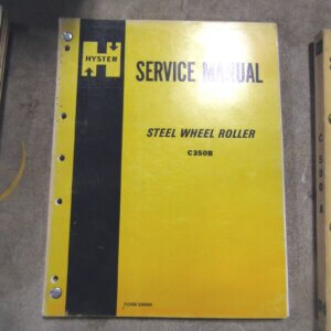 Hyster C350B Steel Wheel Roller Service Manual