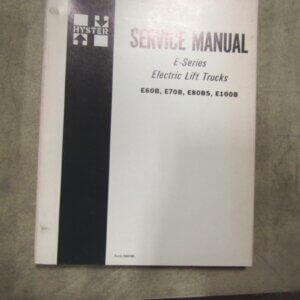 Hyster Forklift/Electric Lift Truck Service Manual