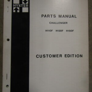 Hyster Challenger Forklift Parts Manual