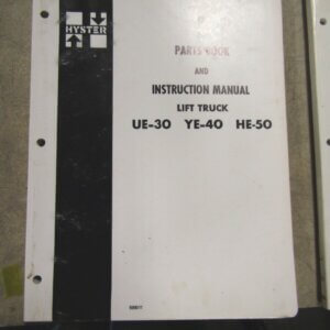 Hyster Parts and Instruction Manual