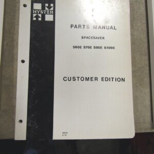 Hyster Spacesaver Parts Manual
