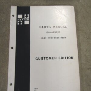 Hyster Challenger Parts Manual