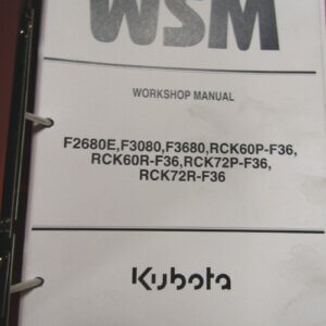 Kubota Workshop Service Manual Mowers
