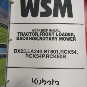 Kubota Workshop Service Manual