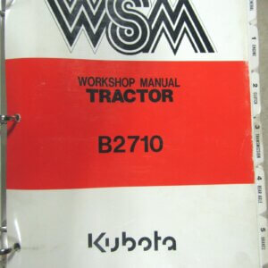 Kubota Workshop Service Manual