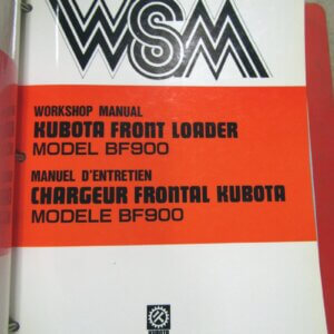 Kubota Front Loader Workshop Manual