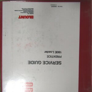 Prentice 180E Loader Maintenance Service Guide