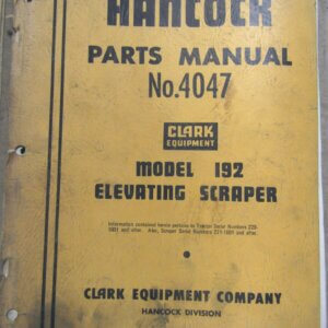 Hancock 192 Elevating Scraper Parts 4047